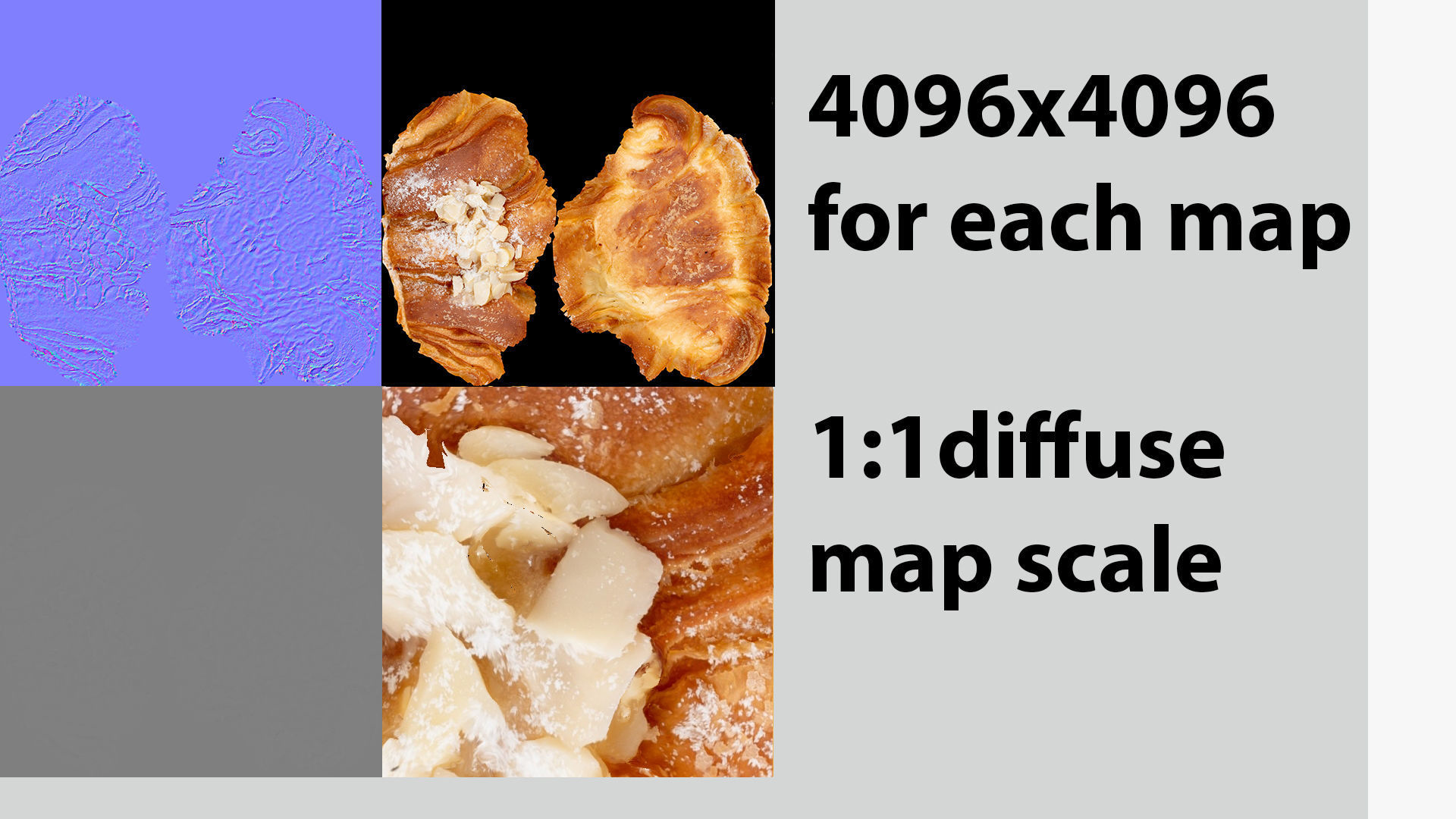 Croissant with almond creme 3D model_7