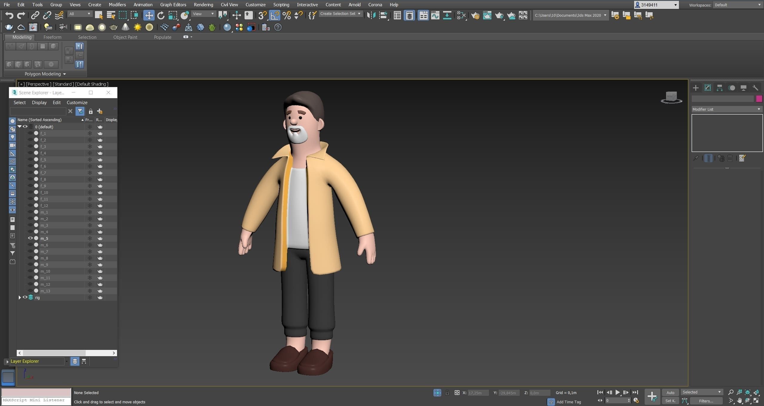 Cartoon Characters Low-poly 3D model_27