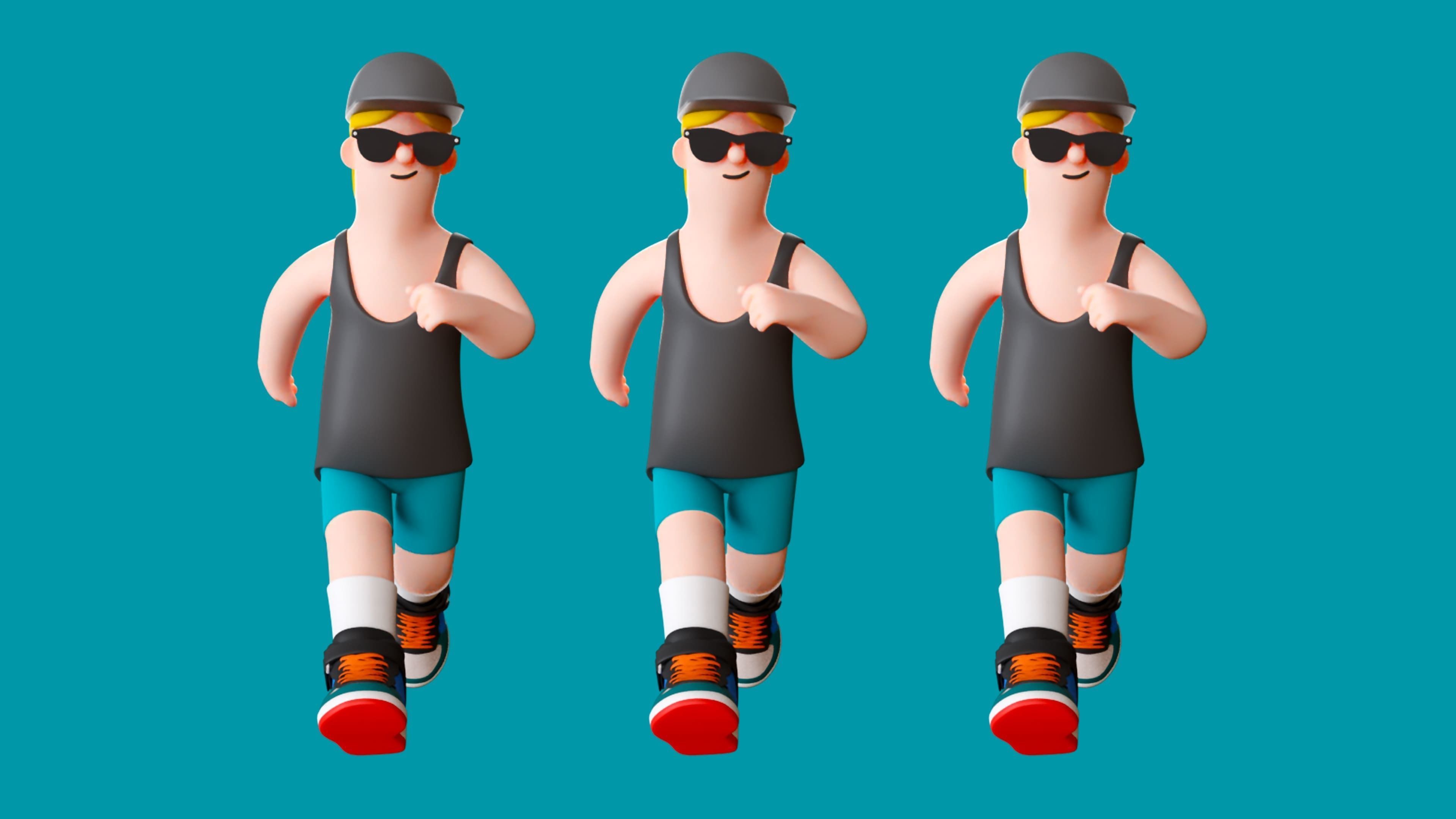 Cartoon Characters Low-poly 3D model_22