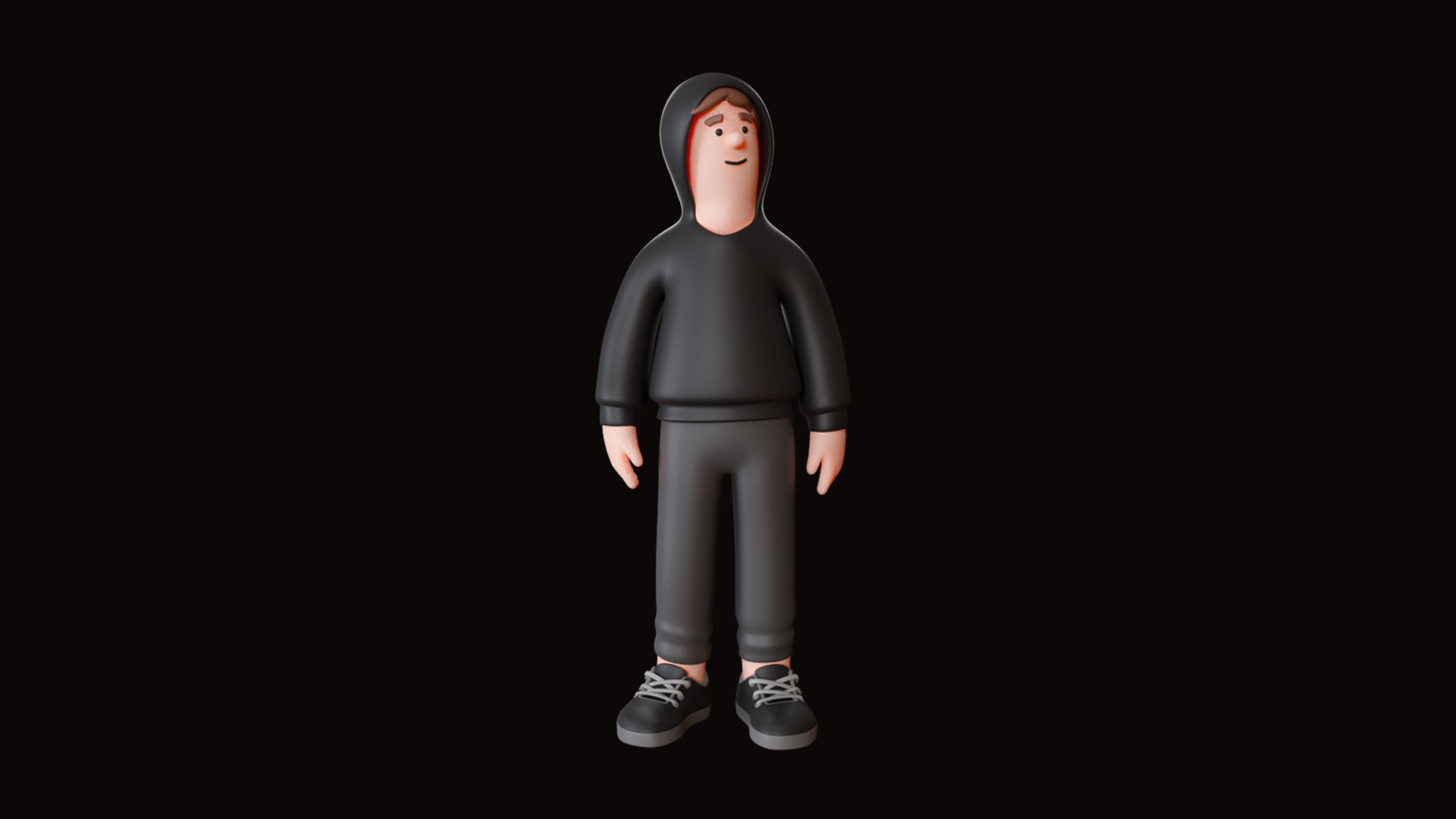 Cartoon Characters Low-poly 3D model_21