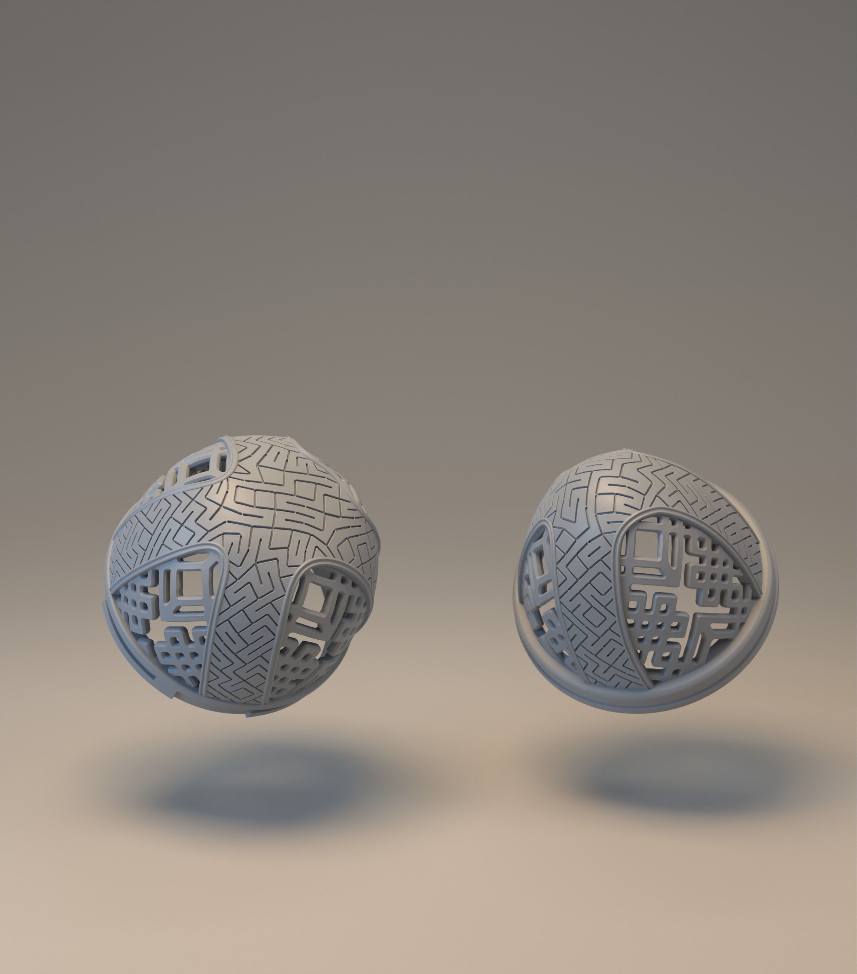 Easter egg with carved ornament - Nummer 04 3D print model_5