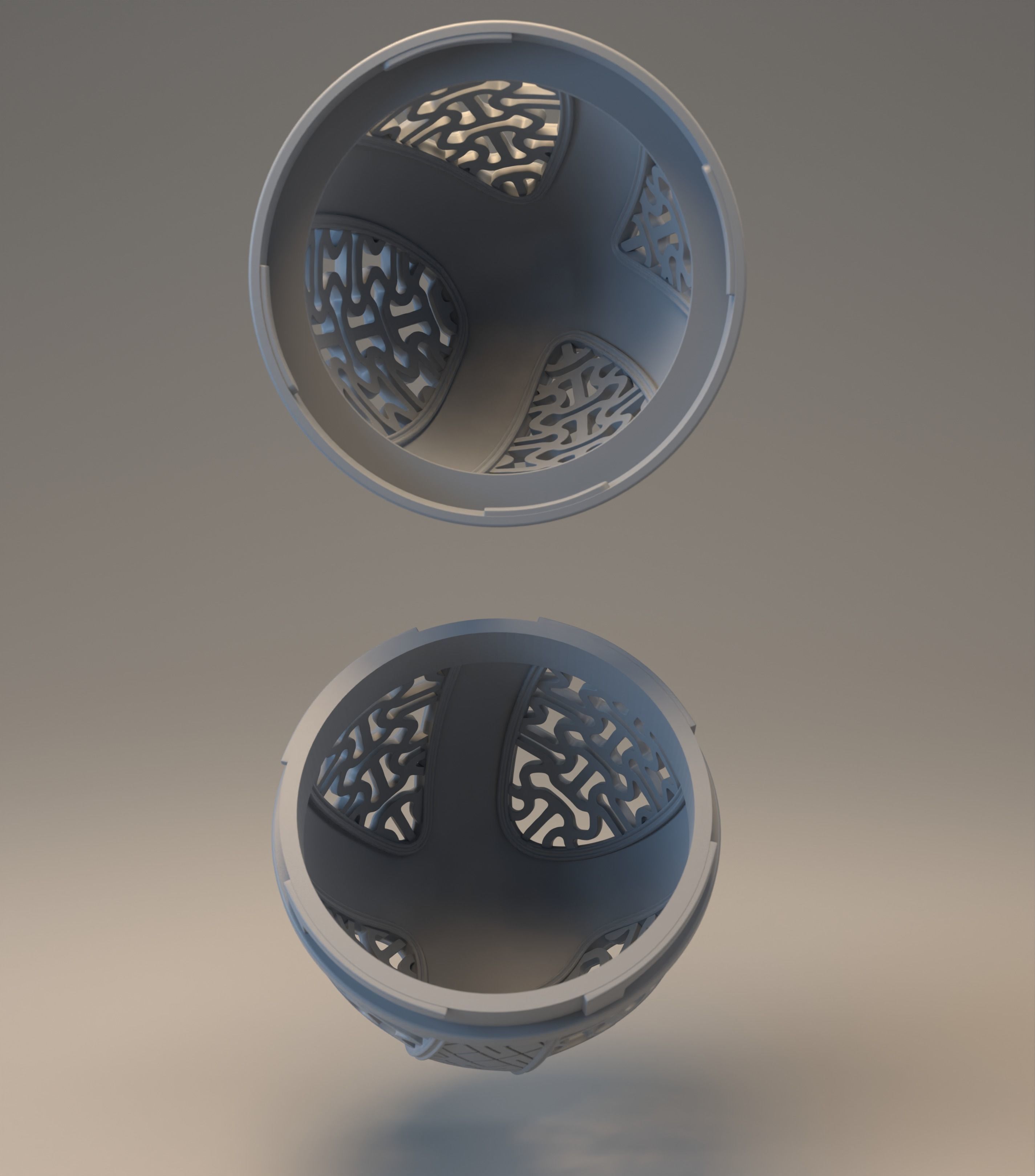 Easter egg with carved ornament - Nummer 04 3D print model_3