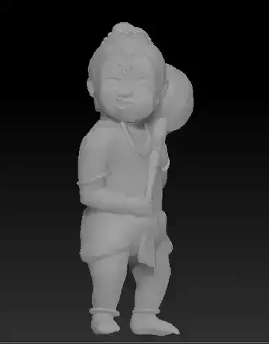 Bal Hanuman printable castable 10cm 3D model