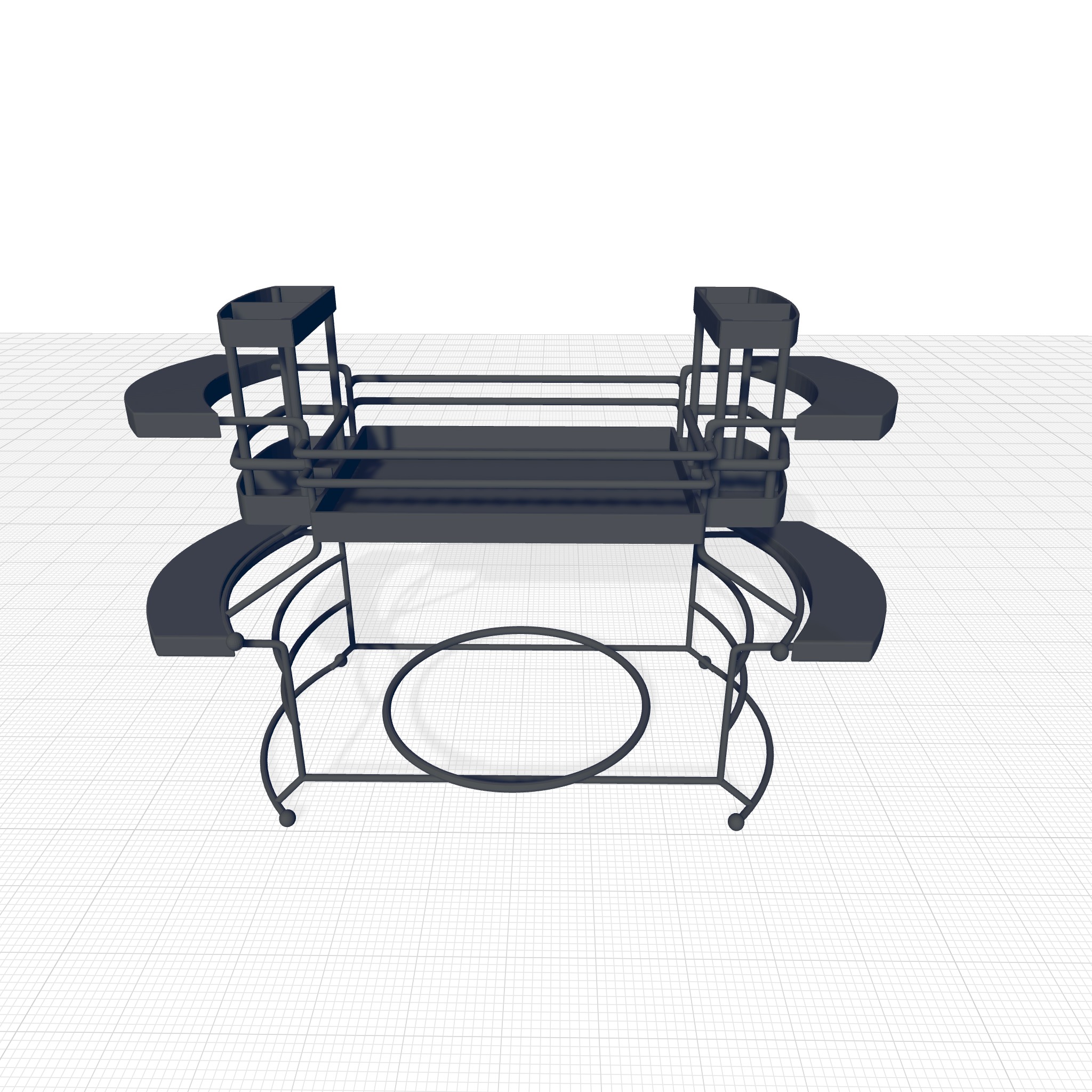 Hatboro Tiered Stand 3D model_3