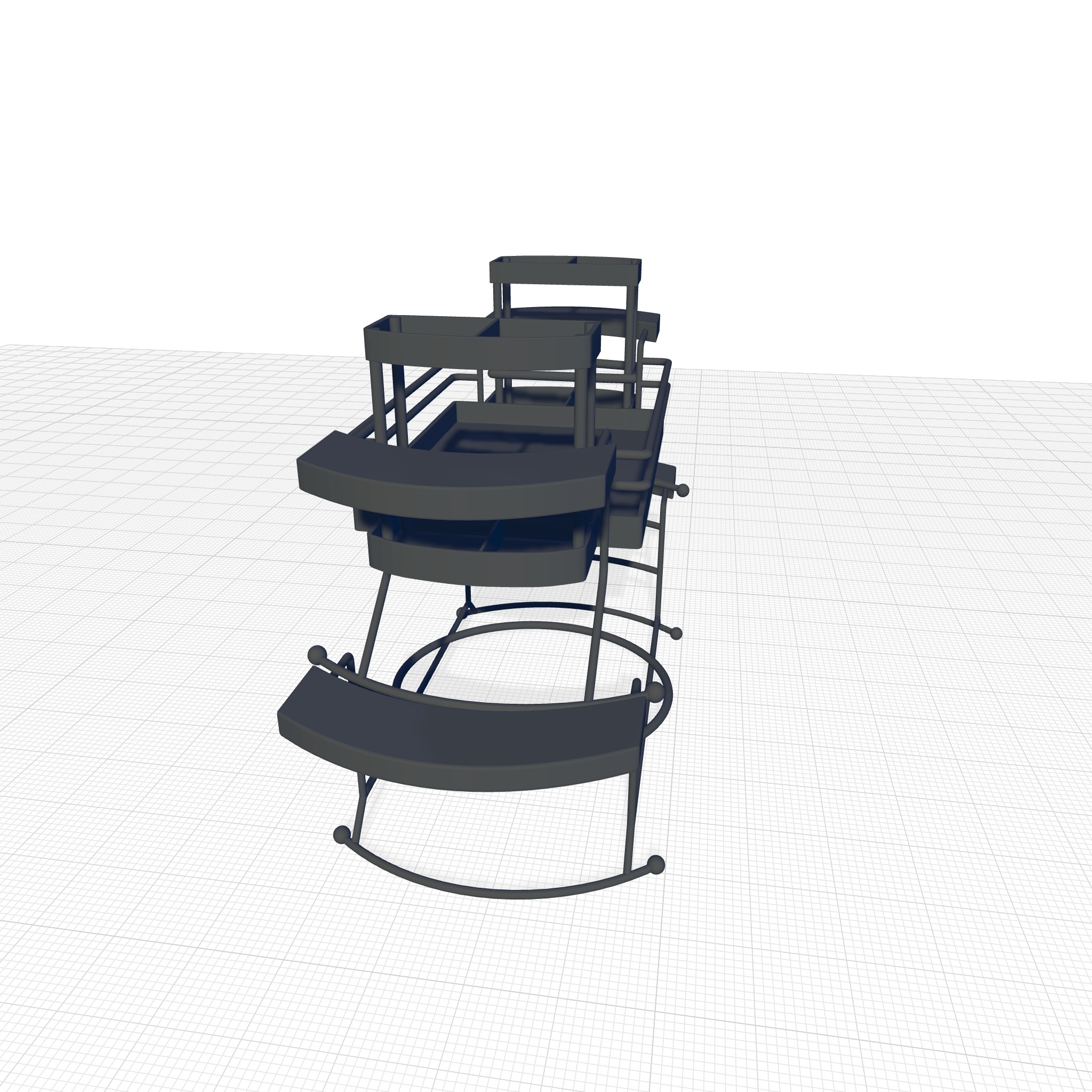 Hatboro Tiered Stand 3D model_5