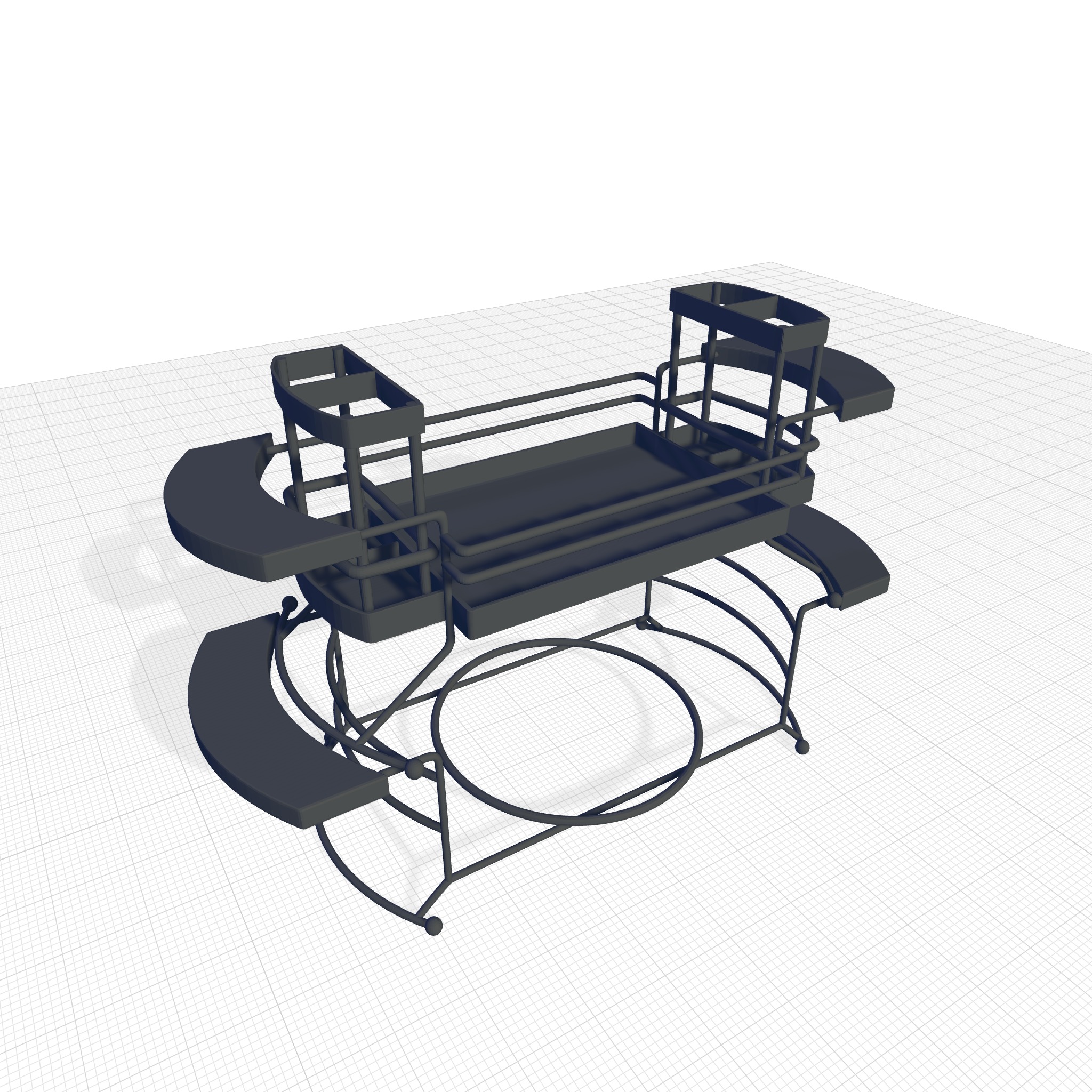 Hatboro Tiered Stand 3D model_2