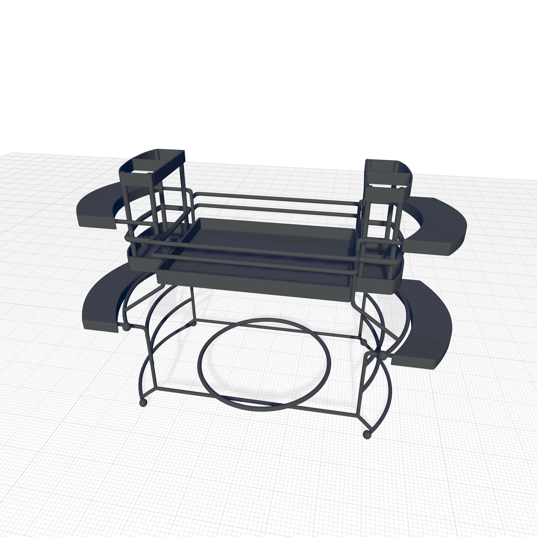 Hatboro Tiered Stand 3D model_6