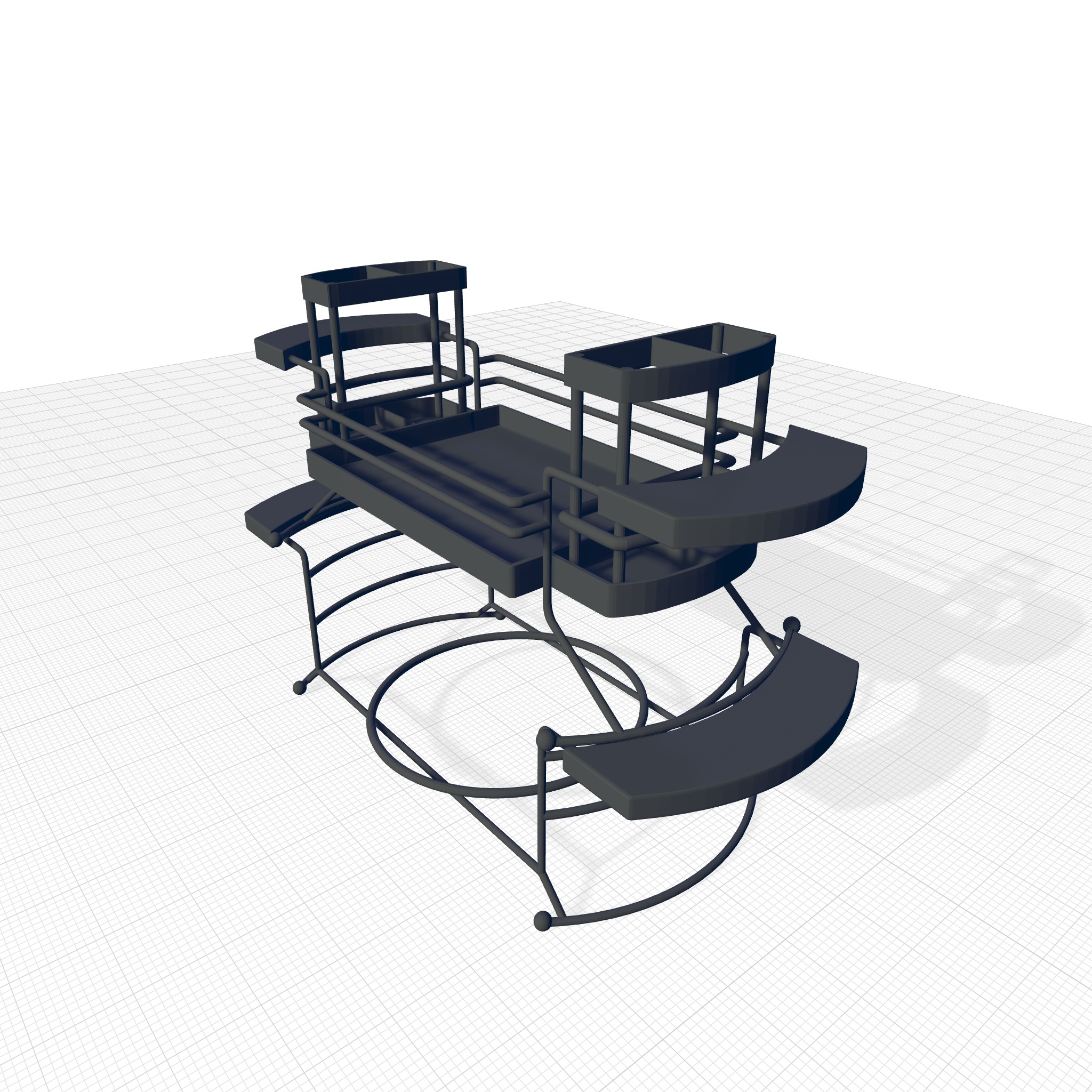 Hatboro Tiered Stand 3D model_4