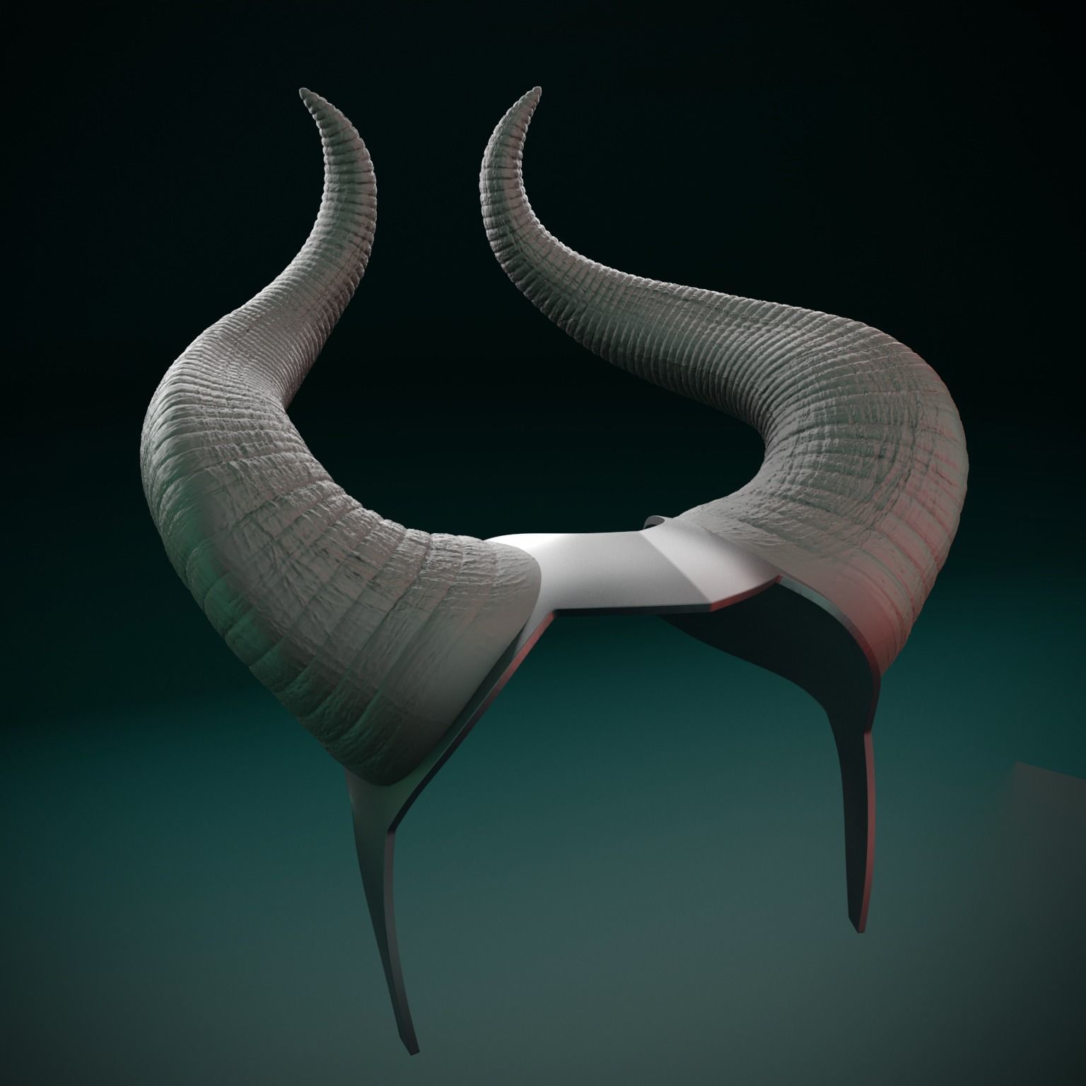 Maleficent Horns Demon Stl Files 3D Printing Devil Queen Cosplay 3D ...