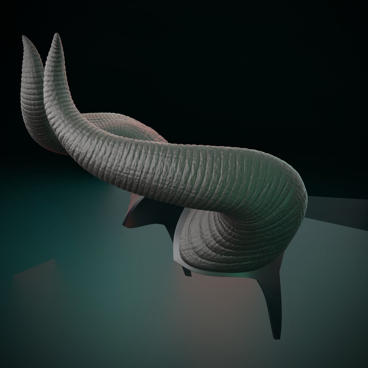 Maleficent Horns Demon Stl Files 3D Printing Devil Queen Cosplay 3D print model_6