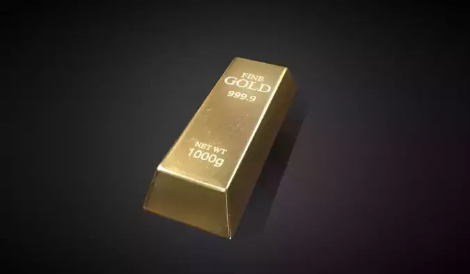 gold bar low poly Texture