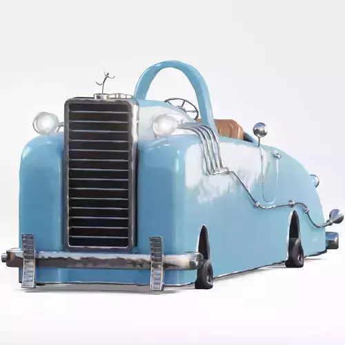 Stylized Cartoon Car