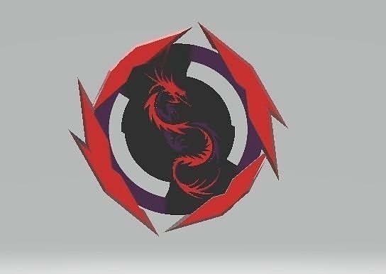 Red Eyes Hell Dragon 3D print model