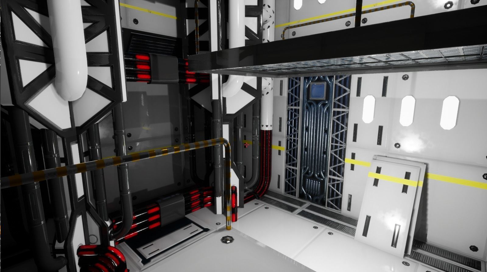 Sci-Fi Modular Enviroment Kit Low-poly 3D model_18