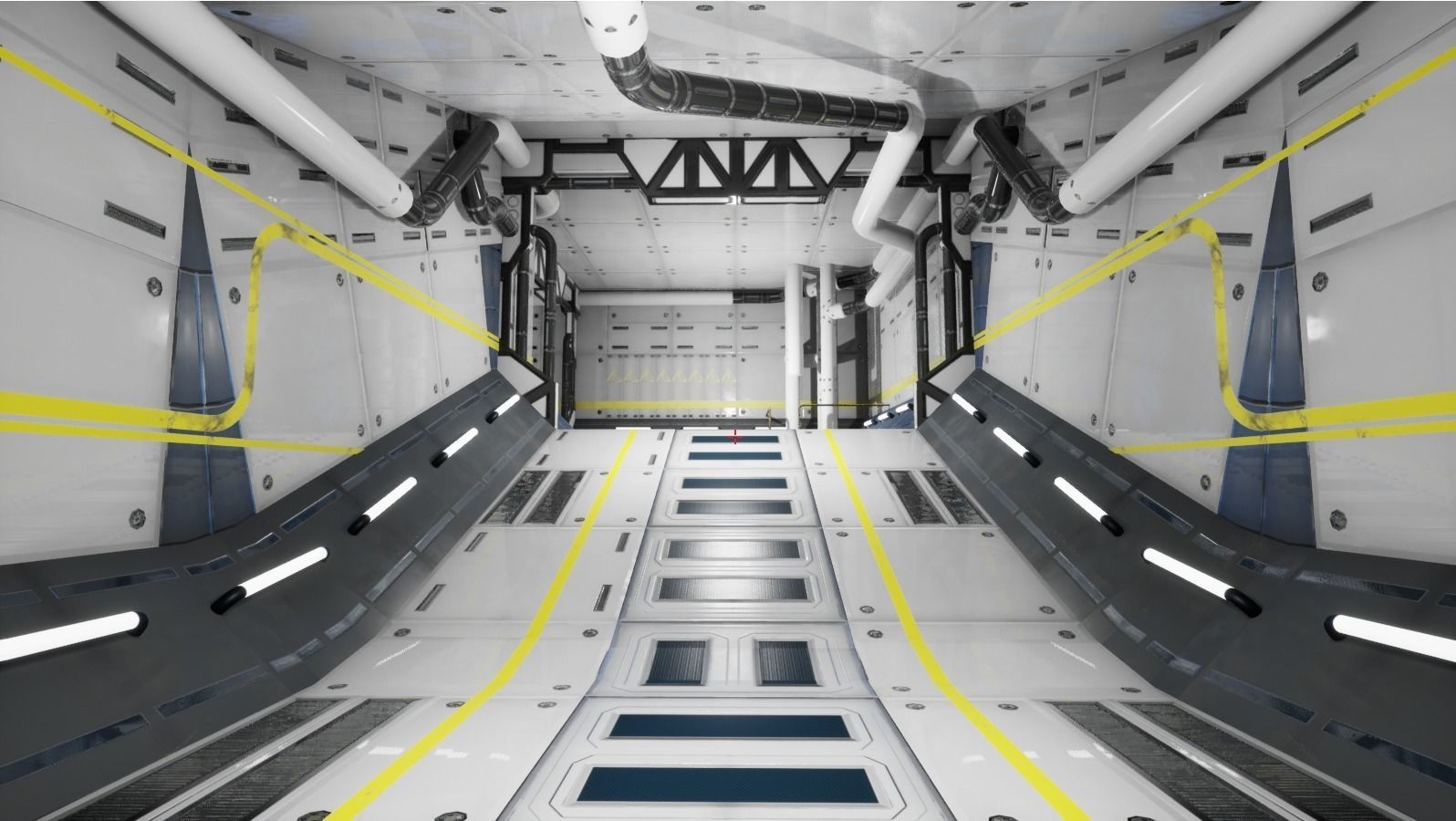 Sci-Fi Modular Enviroment Kit Low-poly 3D model_15