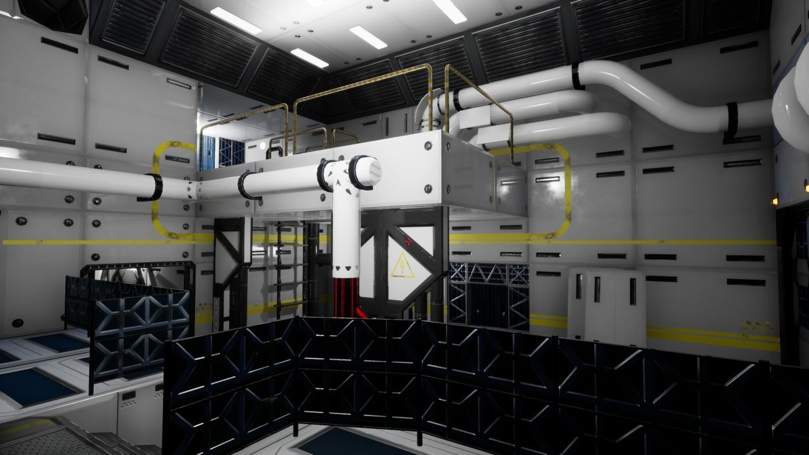 Sci-Fi Modular Enviroment Kit Low-poly 3D model_12