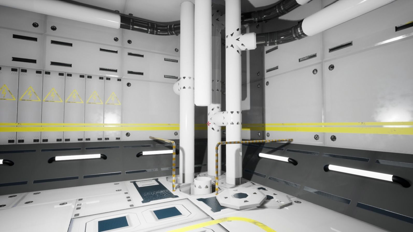 Sci-Fi Modular Enviroment Kit Low-poly 3D model_16