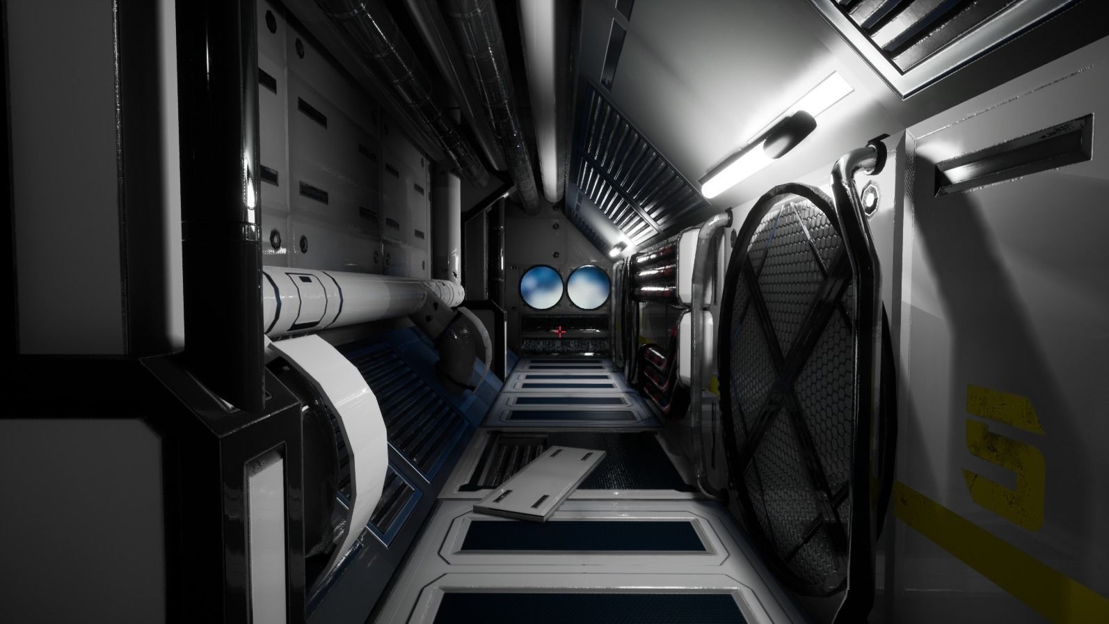 Sci-Fi Modular Enviroment Kit Low-poly 3D model_7