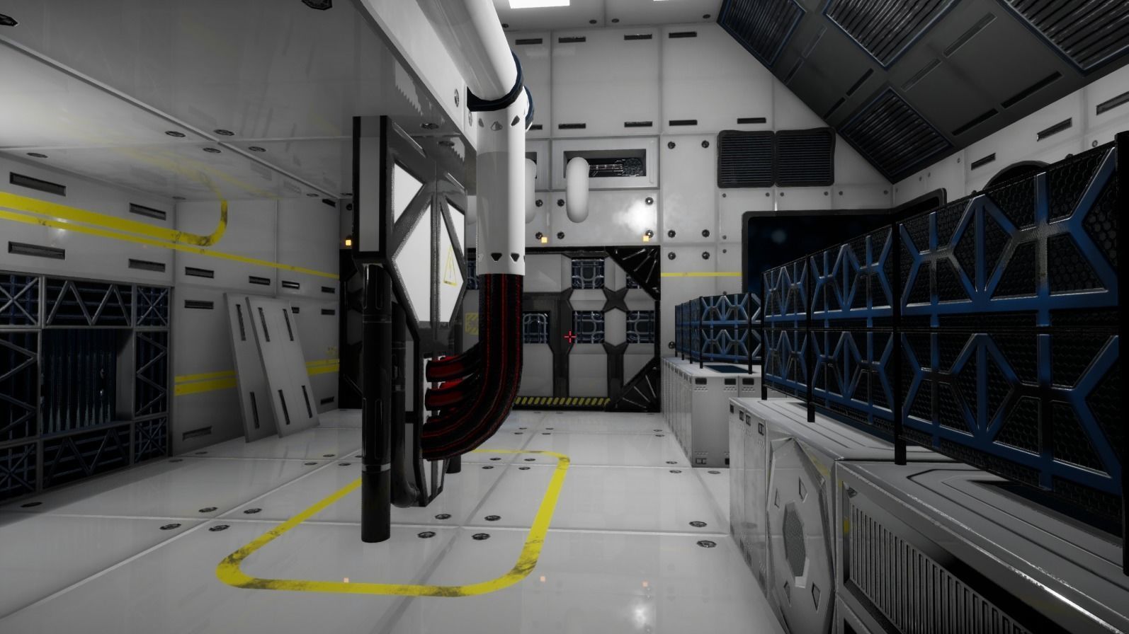Sci-Fi Modular Enviroment Kit Low-poly 3D model_8