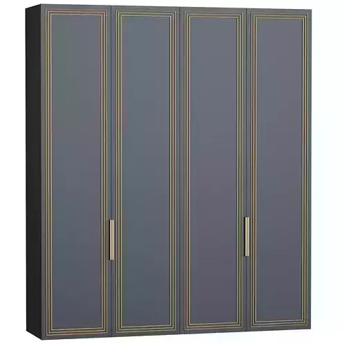 Drakula door wardrobe with gold trim