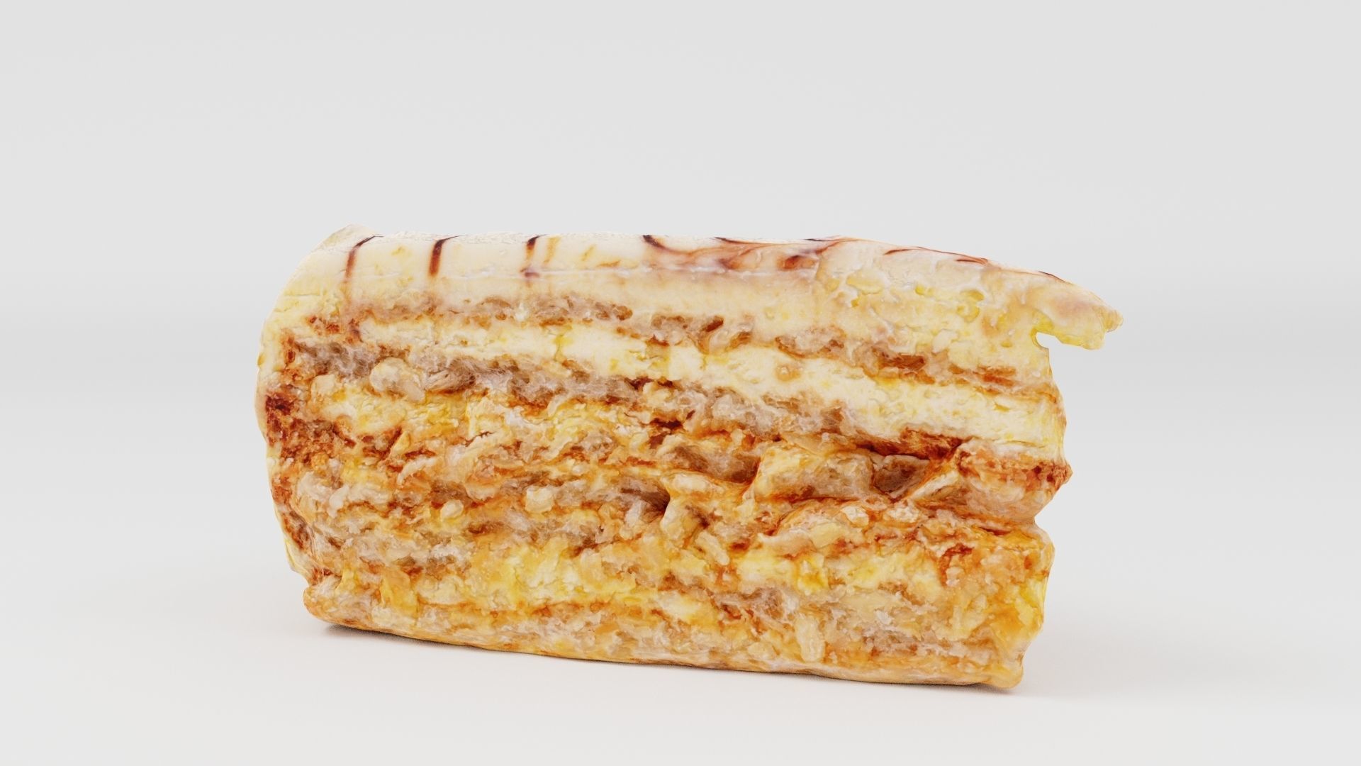 Hungarian cake Esterhazy torta 3D model_6