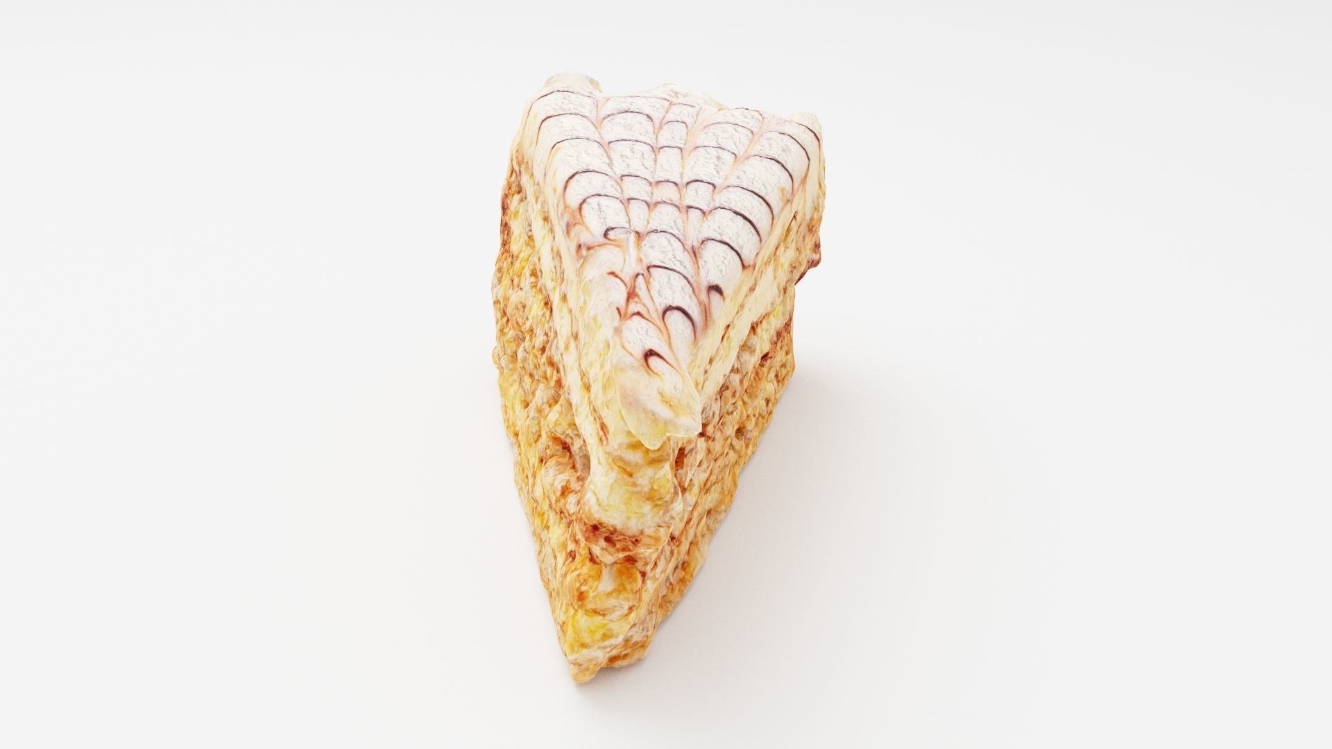 Hungarian cake Esterhazy torta 3D model_2