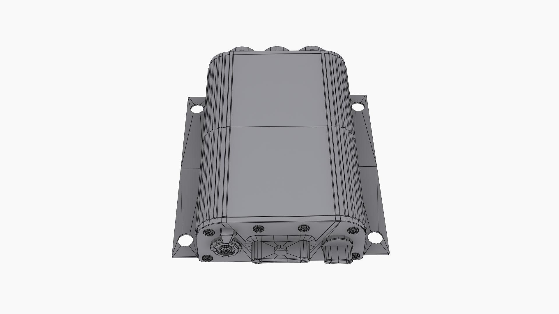 Racepak V300 SD Data Logger Low-poly 3D model_11
