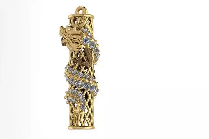 Chinese dragon 3D print model by Rithy-Jewelry-design 