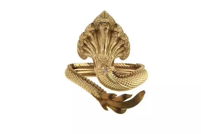 Naga khmer Ring Gold Dragon Cambodia Naga 3D print model 3D print model