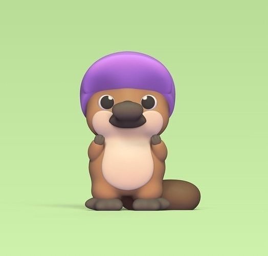 Standing Platypus 3D print model