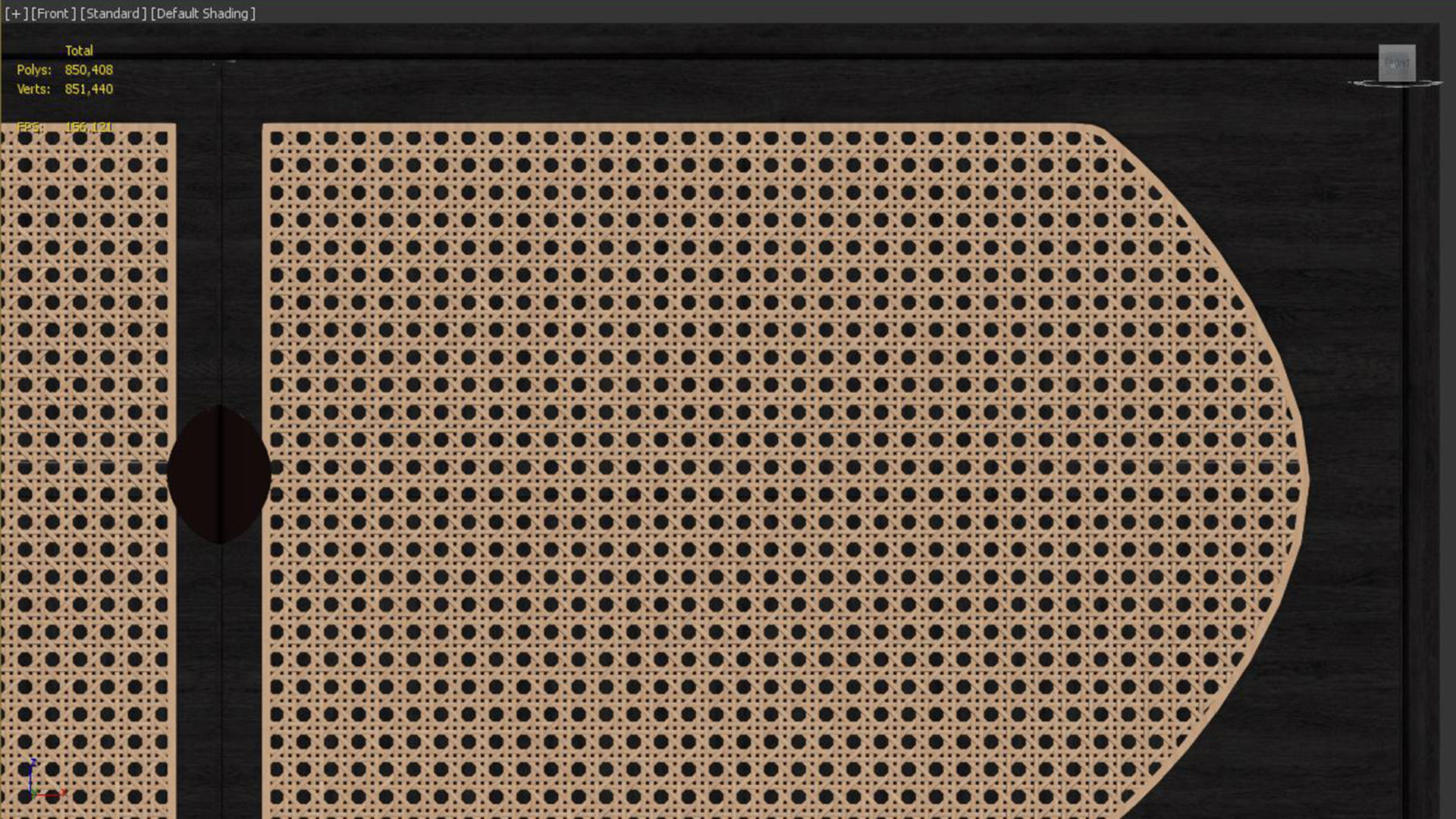  Rattan Sideboard  3D model_5