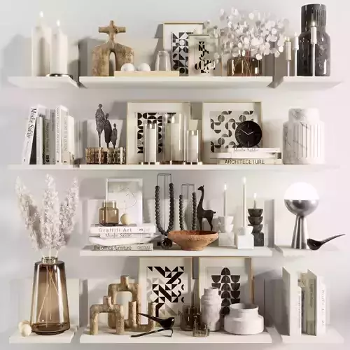 Decorative set 1 shelf