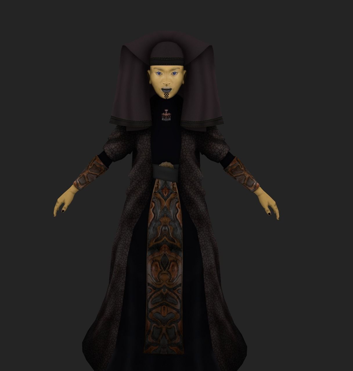 Luminara Unduli Low-poly 3D model_1