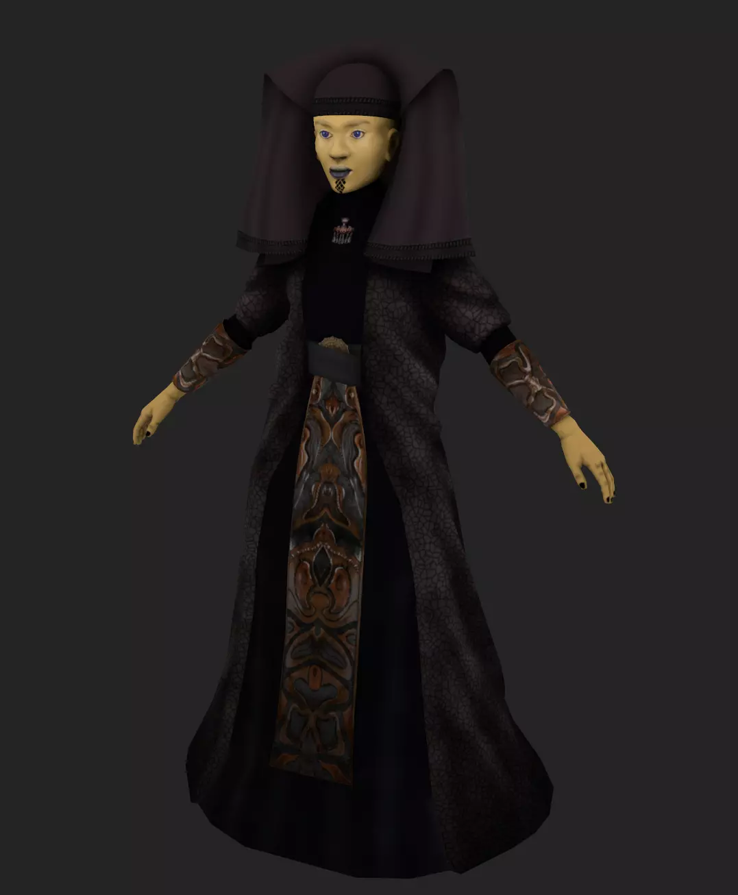 Luminara Unduli Low-poly 3D model_0