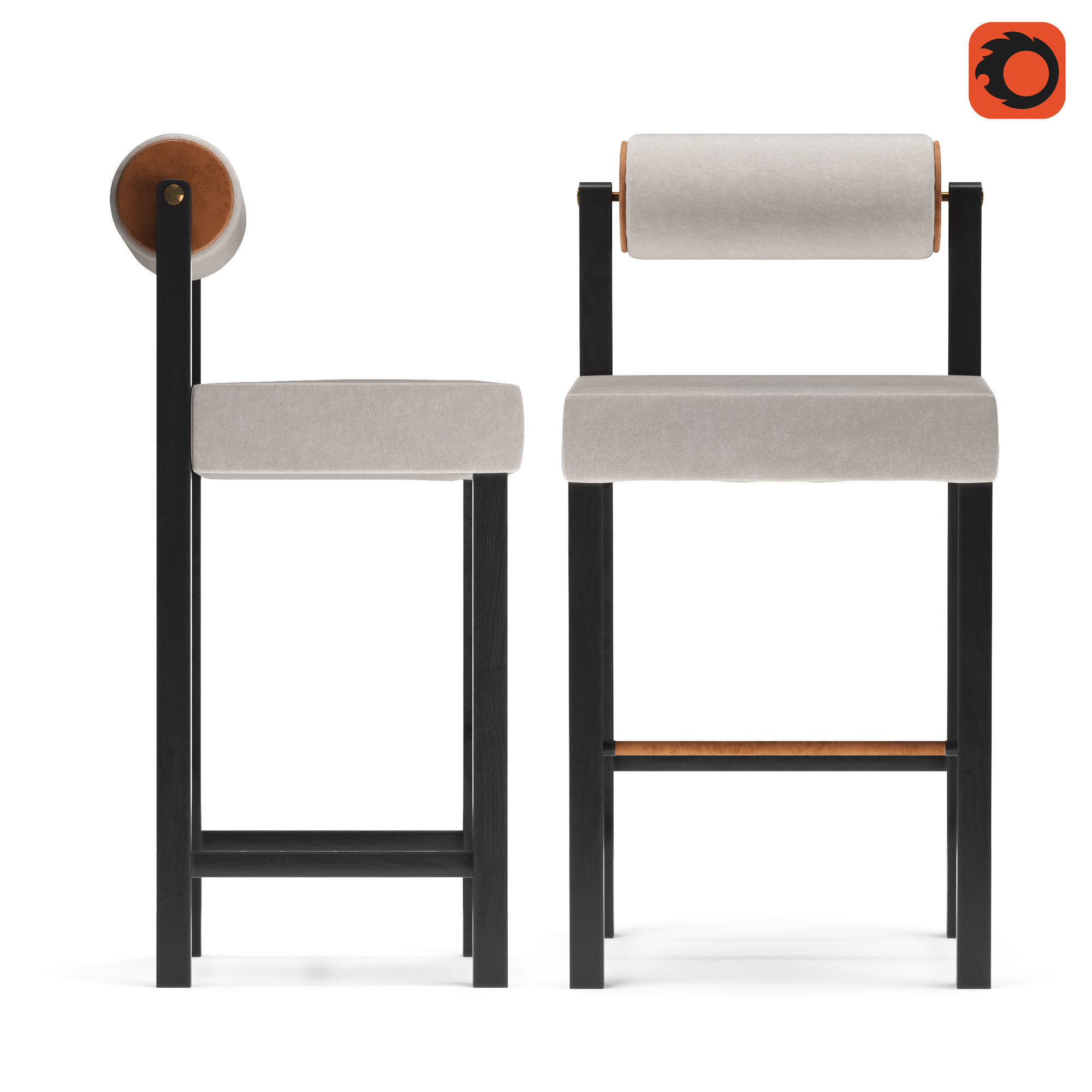 The TK stool 3D model_2