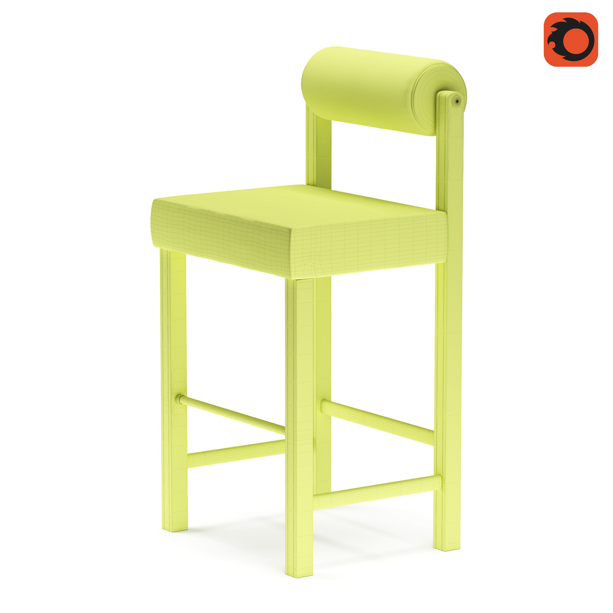 The TK stool 3D model_1