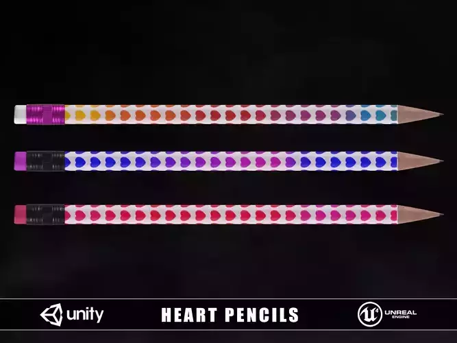 Heart Pencils