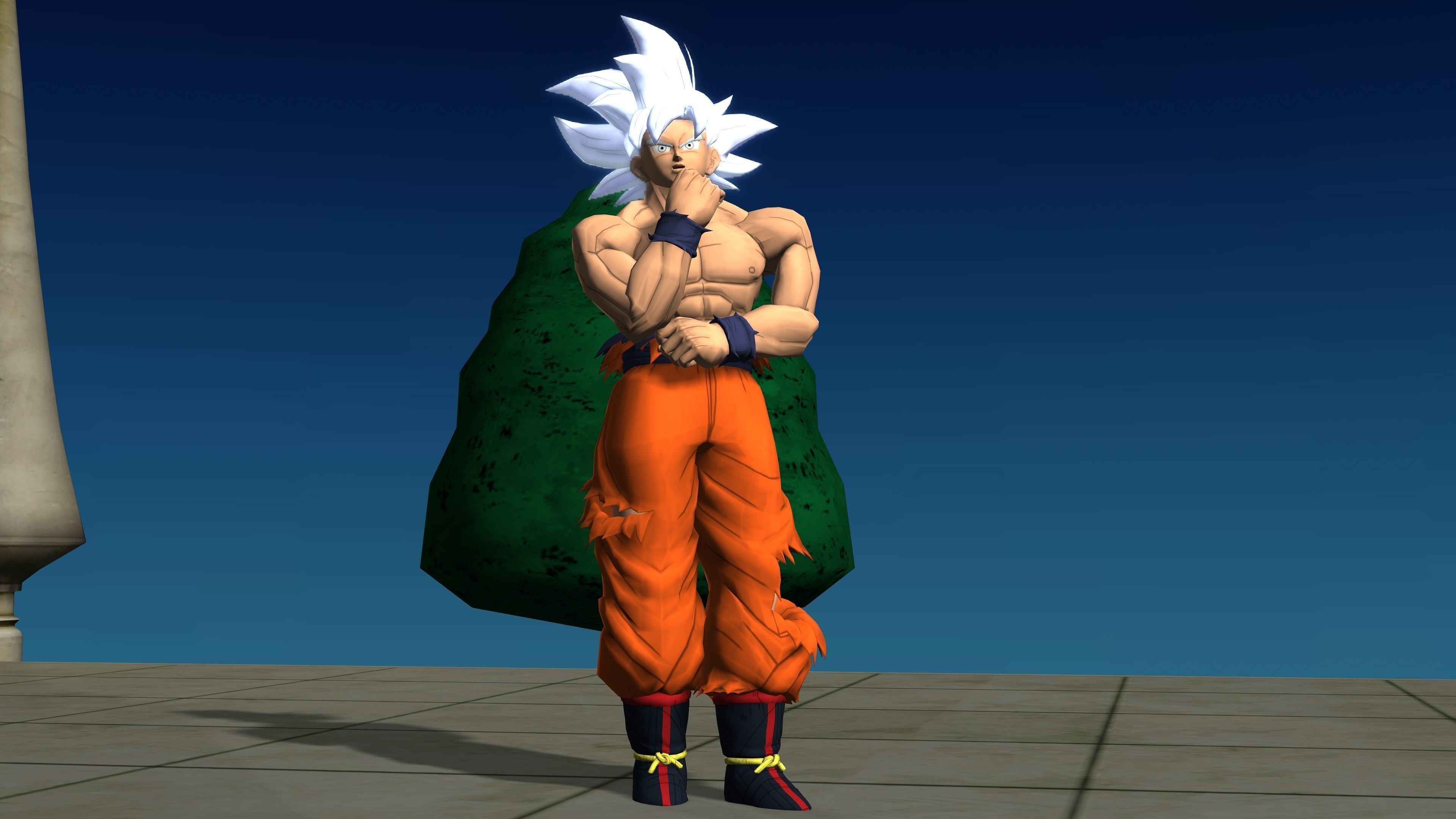 GOKU ULTRA INSTINCT with Animation 3D model_4