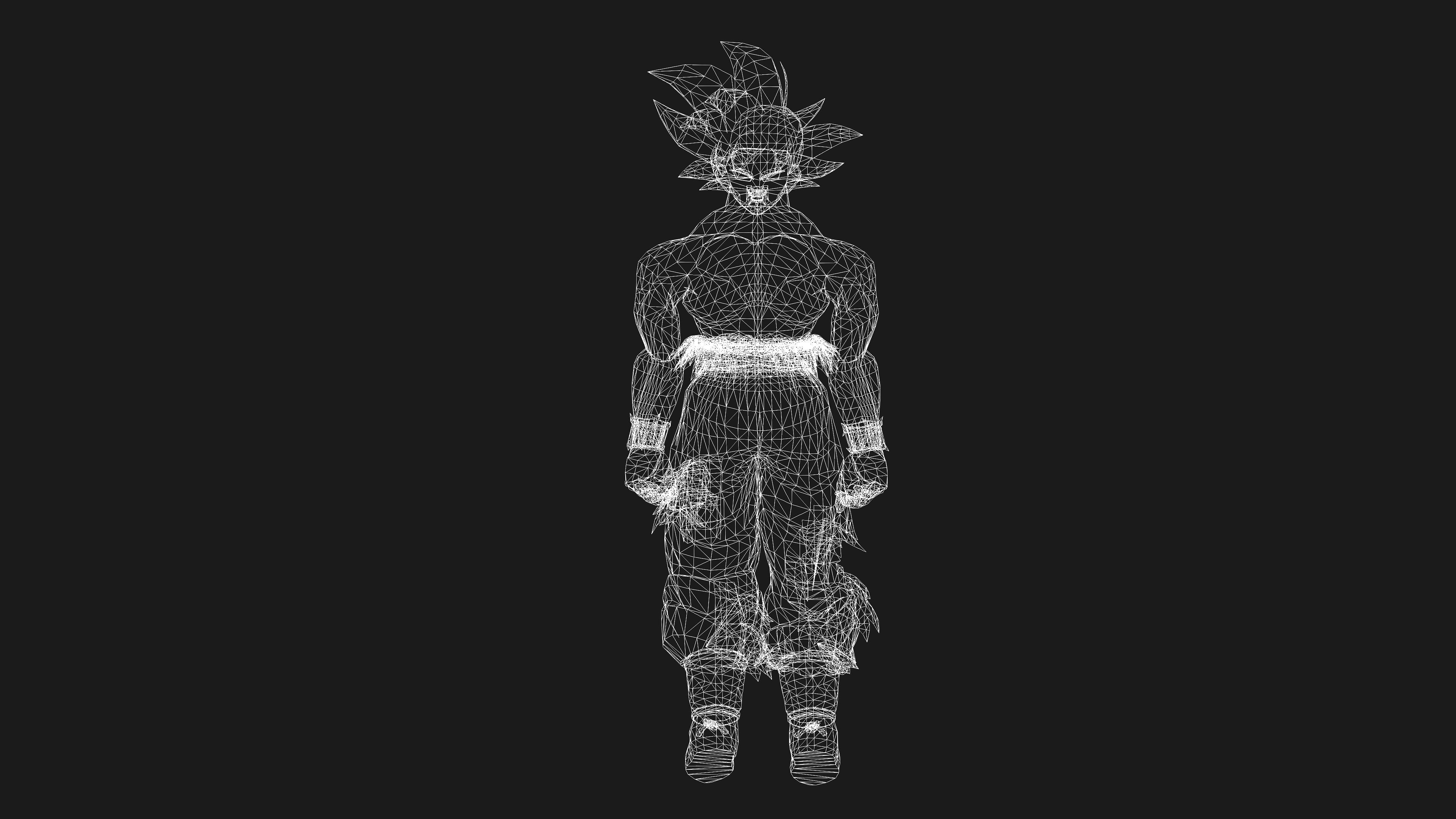 GOKU ULTRA INSTINCT with Animation 3D model_17