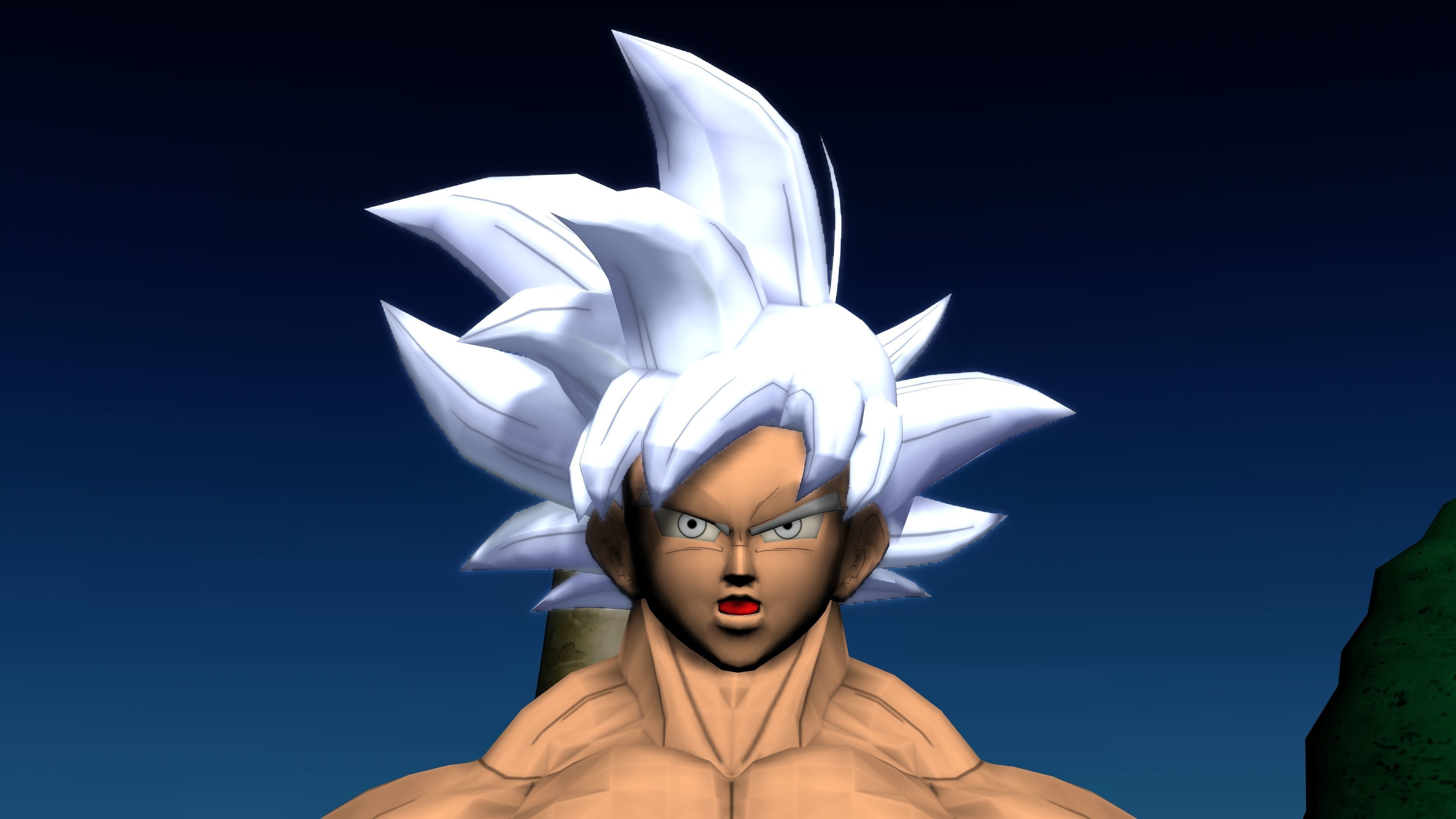 GOKU ULTRA INSTINCT with Animation 3D model_10