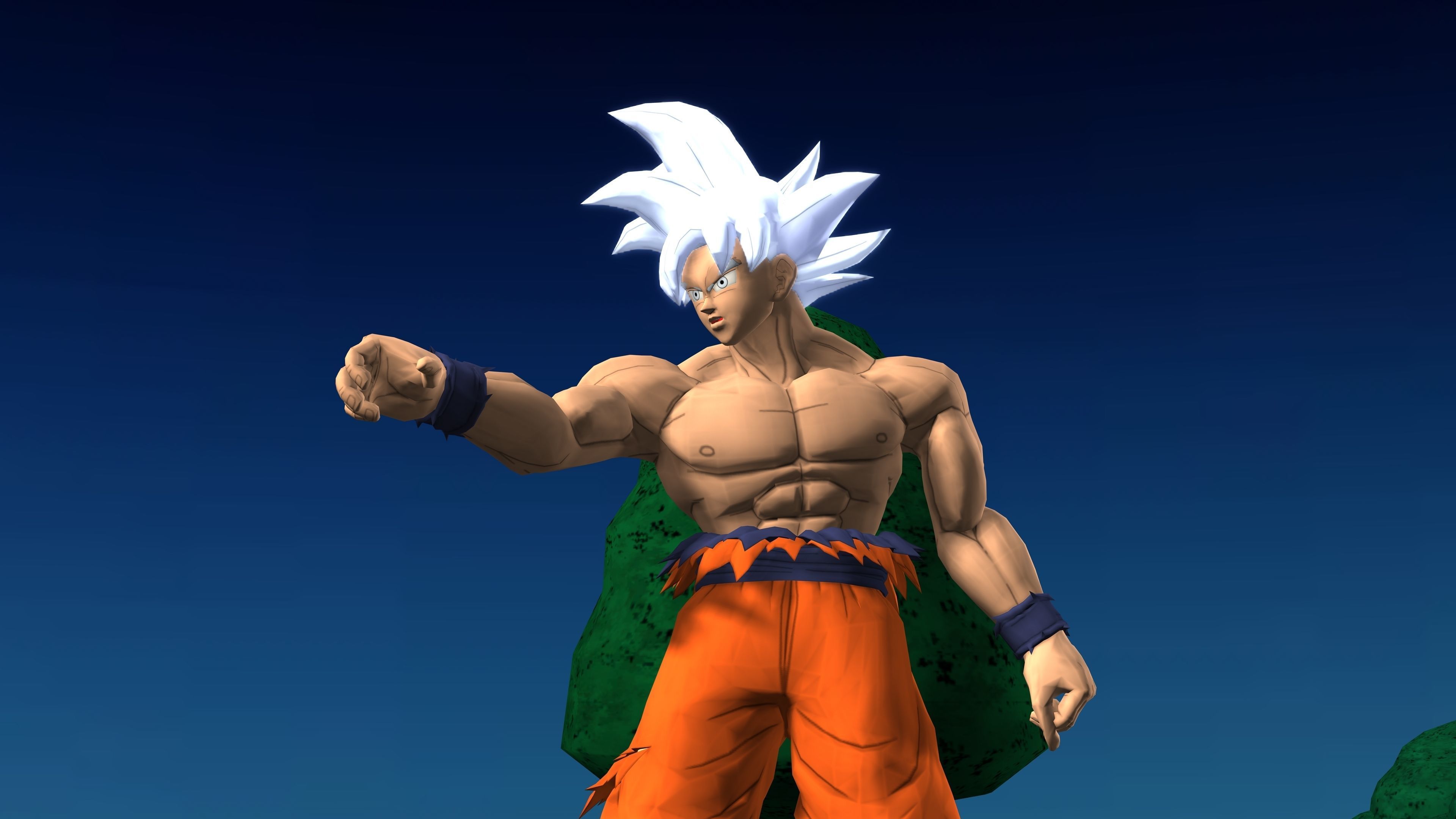GOKU ULTRA INSTINCT with Animation 3D model_9