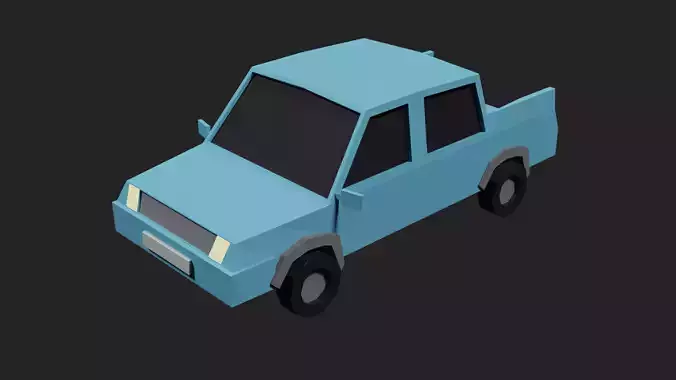 Lowpoly Car van
