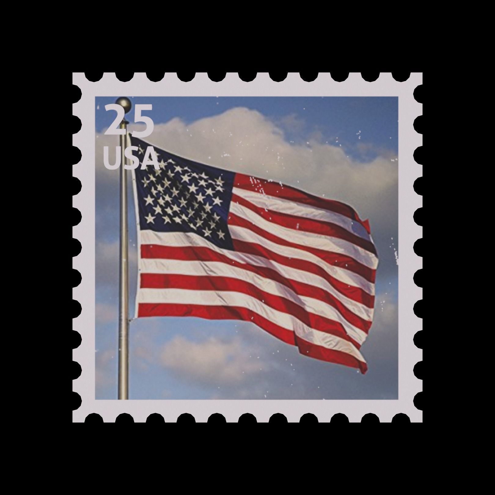 Stamps Low-poly 3D model_5