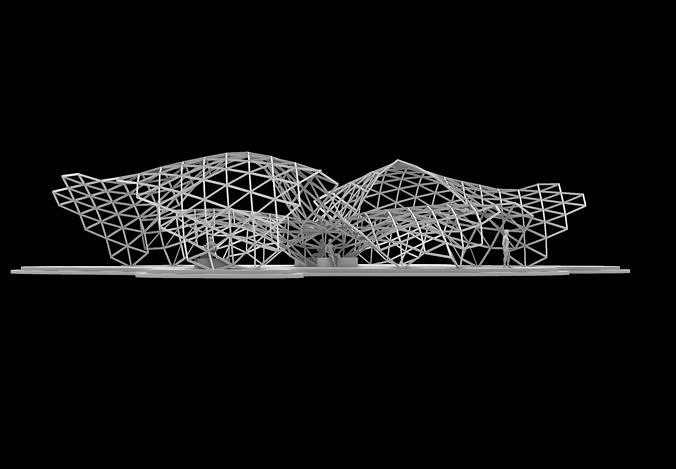 Honeycomb Pavilion 3D model