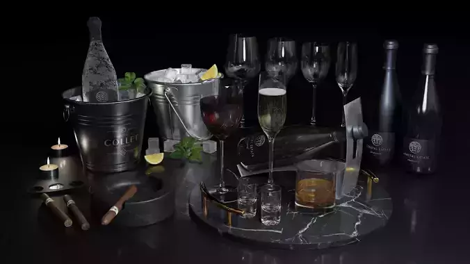 Luxury Table Decoration Assets Set 1