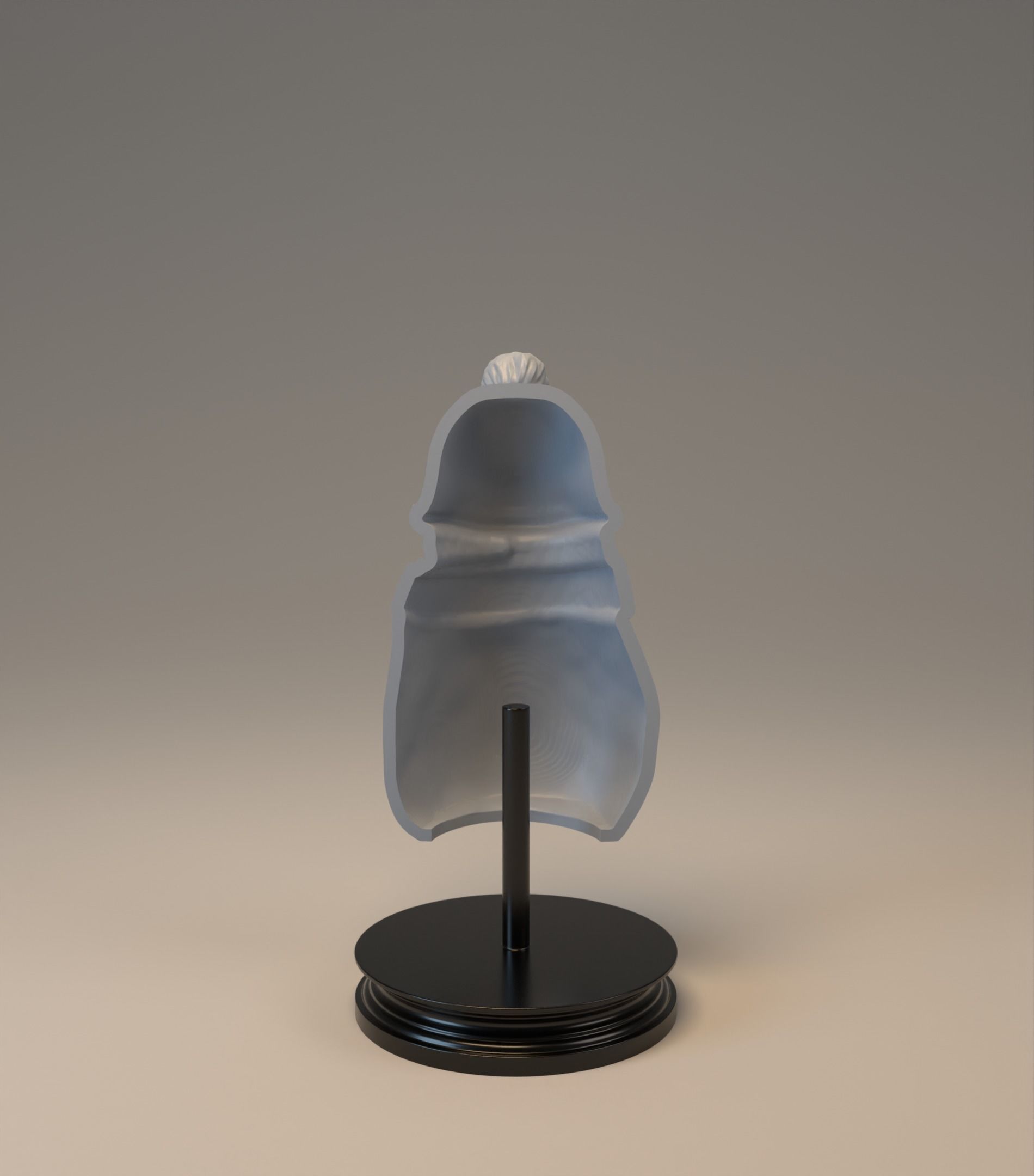 Snowman figurine 3D print model_2