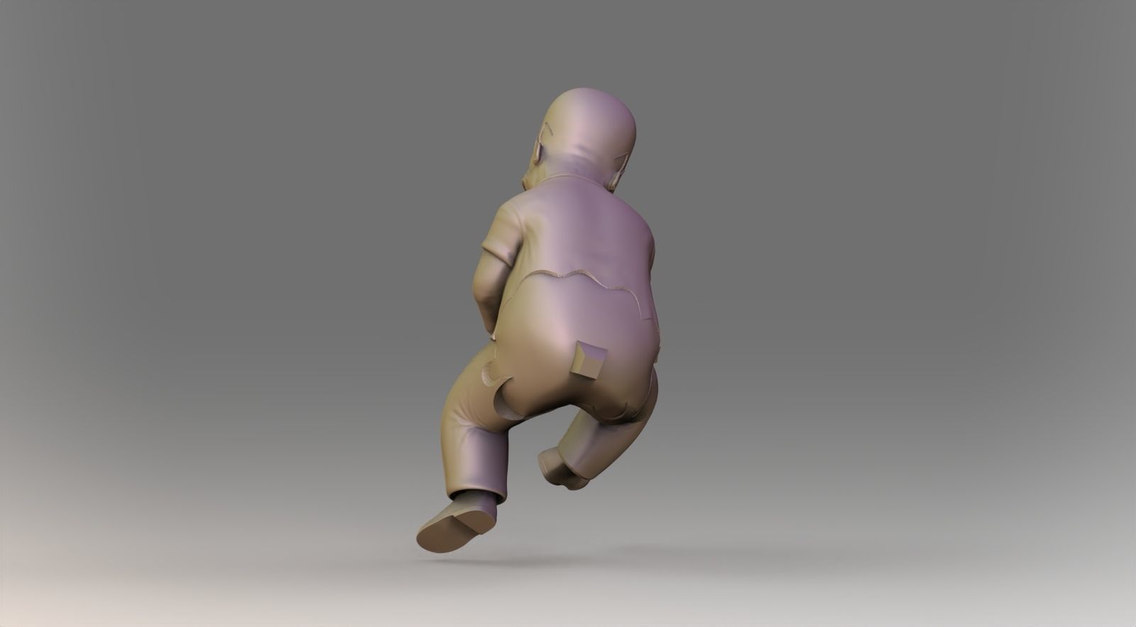 homer jey Simpson Rigged and 3DPrint 3D print model_5