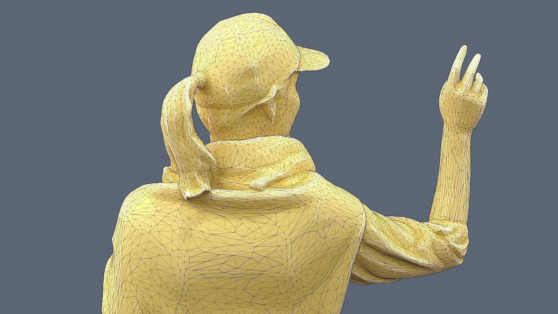 Floral Girl 3D model_11