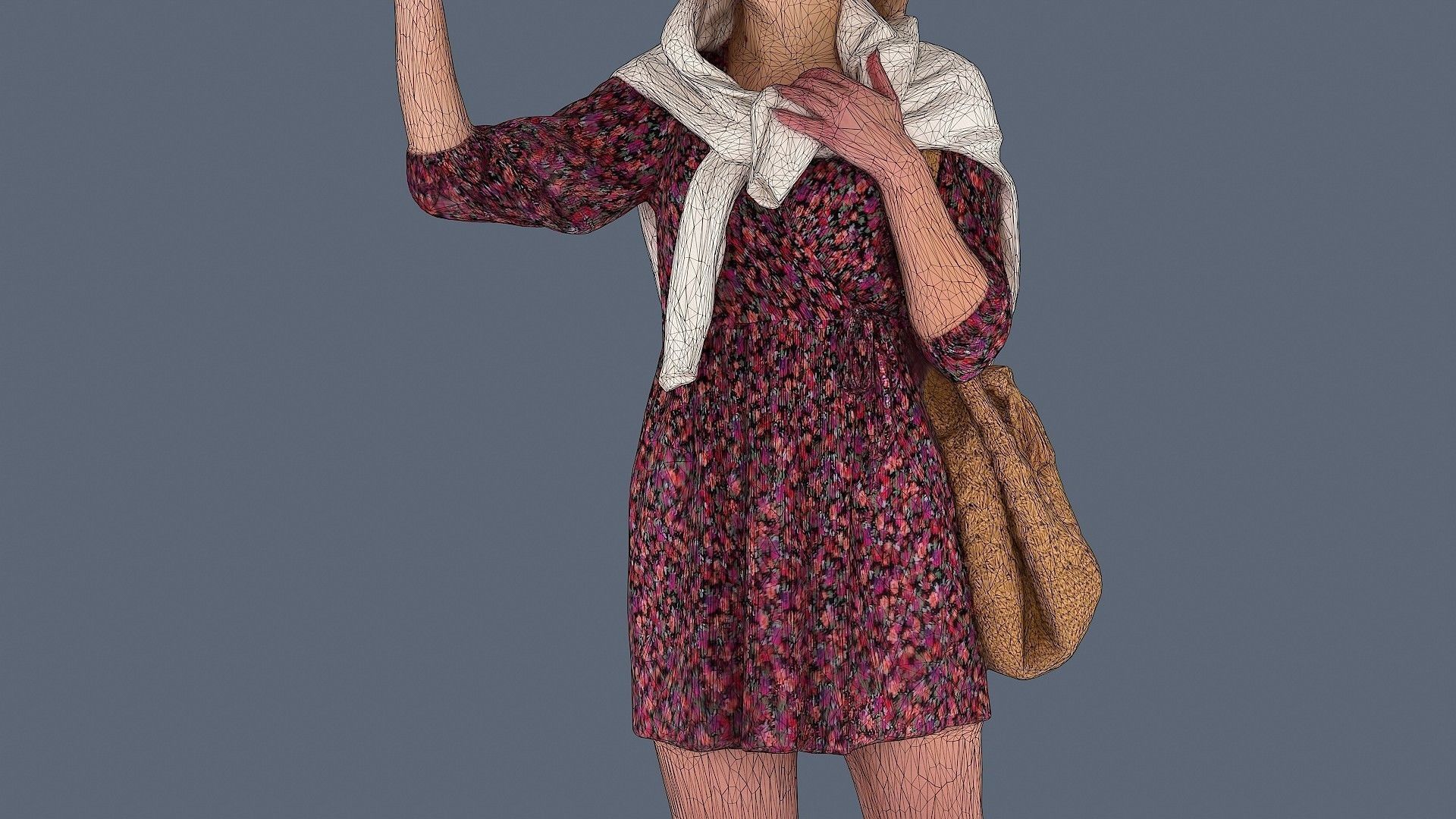 Floral Girl 3D model_18