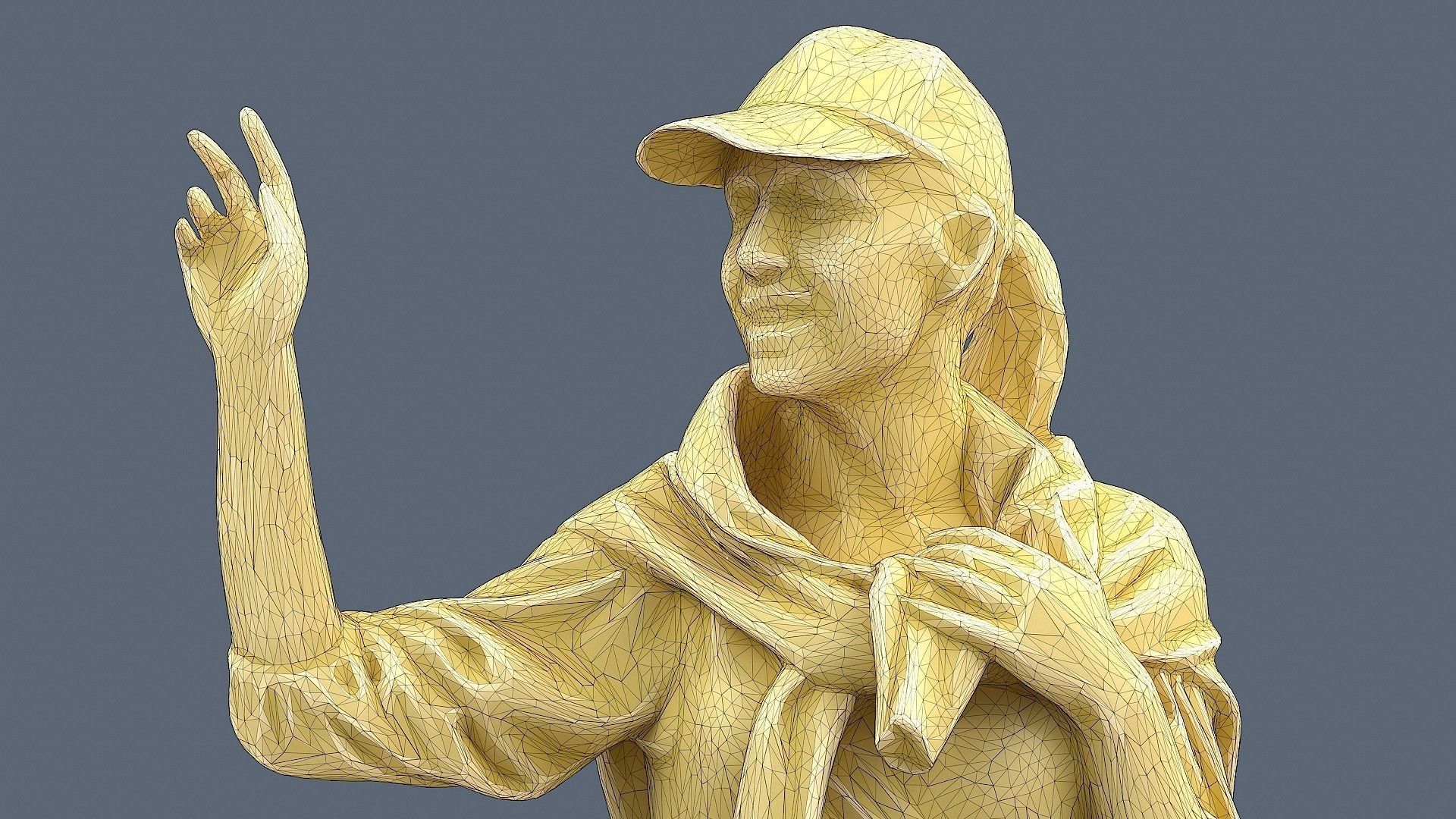 Floral Girl 3D model_9